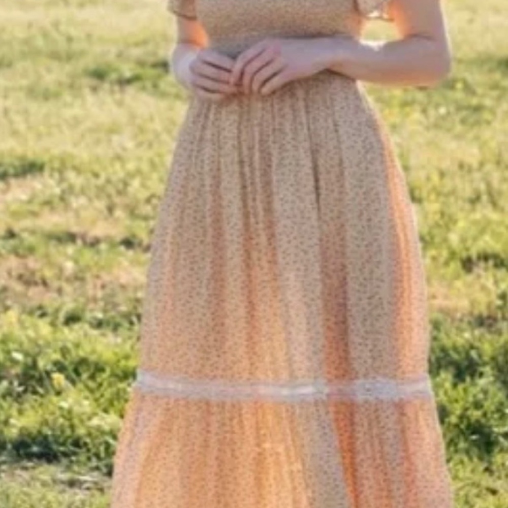 In Loom Gold Boho Dress
